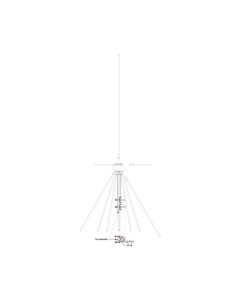 LARGE BAND DISCONE 30-1300 MHz